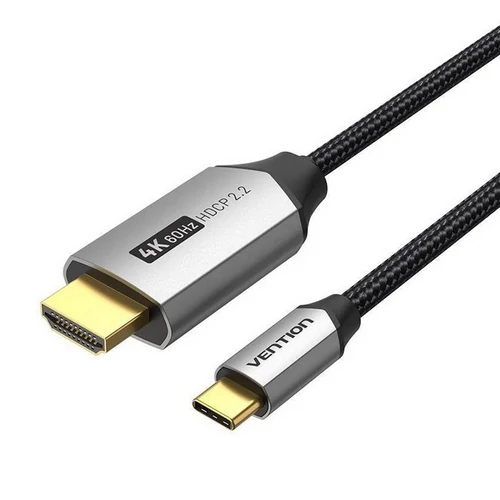 KÁBEL USB-C/M ->HDMI/M (4K, alu), 2m, Vention