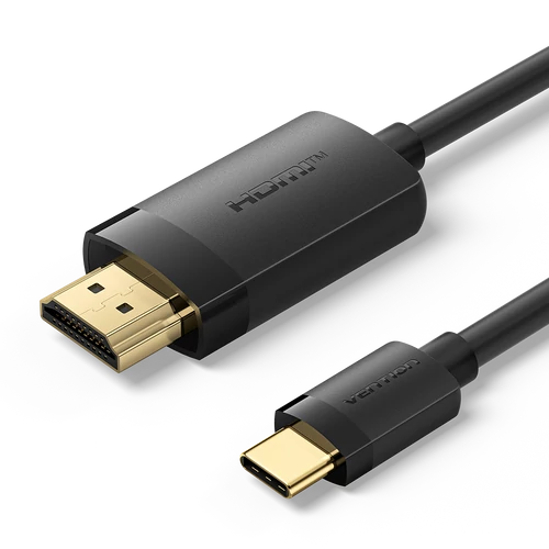 KÁBEL USB-C -> HDMI 1m (4K,fekete) , Vention