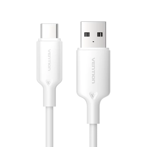 KÁBEL USB-A 2.0/M -> USB-C/M, 2m,(fehér), Vention