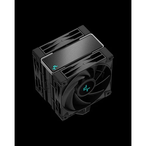 DeepCool CPU Cooler - AK400 ZERO DARK PLUS (28 dB; max, 101,02 m3/h; 4pin, 4 db heatpipe, 12cm, PWM)
