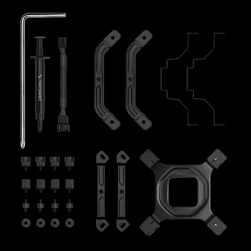 DeepCool CPU Cooler - AK500 Digital (28dB; max, 117,21 m3/h; 4pin csatlakozó, 5 db heatpipe, 12cm, PWM, fekete)