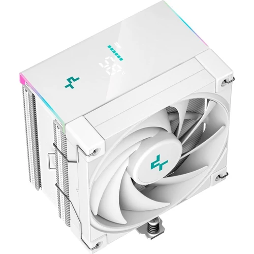 DeepCool CPU Cooler - AK500S Digital WH (28 dB; max, 117,21 m3/h; 4pin csatlakozó, 5 db heatpipe, 12cm, PWM, fehér)