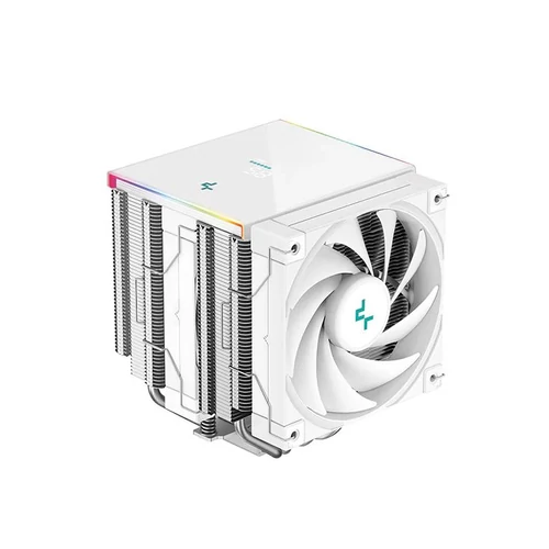 DeepCool CPU Cooler - AK620 DIGITAL SE WH (28 dB; max, 117,21 m3/h; 4pin csatlakozó, 6 db heatpipe, 2x12cm, PWM, RGB)