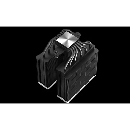 DeepCool CPU Cooler - AK620 ZERO DARK (28 dB; max, 117,21 m3/h; 4pin csatlakozó, 6 db heatpipe, 2x12cm, PWM)