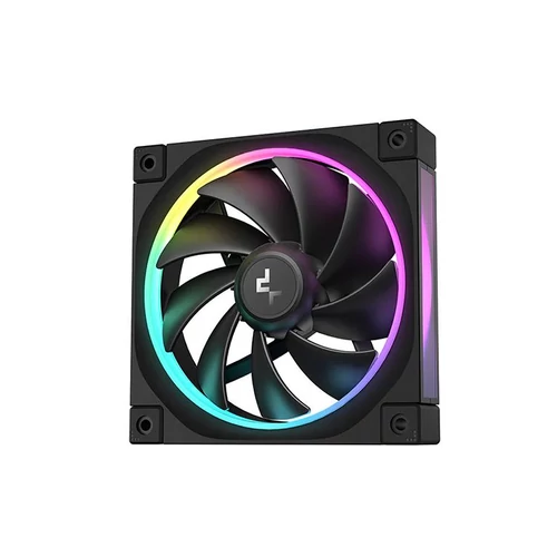 DeepCool Cooler 12cm - FL12 (32dB; max.93,44 m3/h; 12cm, 3pin csatlakozó; hydro bearing, ház hűtésre, RGB, PWM)