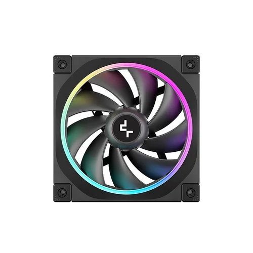 DeepCool Cooler 12cm - FL12 (32dB; max.93,44 m3/h; 12cm, 3pin csatlakozó; hydro bearing, ház hűtésre, RGB, PWM)