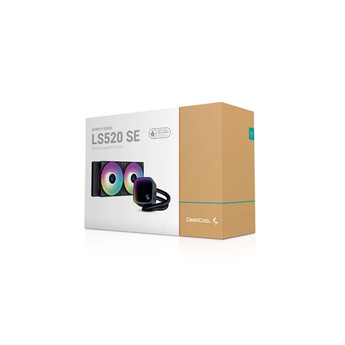 DeepCool CPU Water Cooler - LS520 SE (max 19dB; max. 103,38 m3/h; 2x12cm, A-RGB LED)