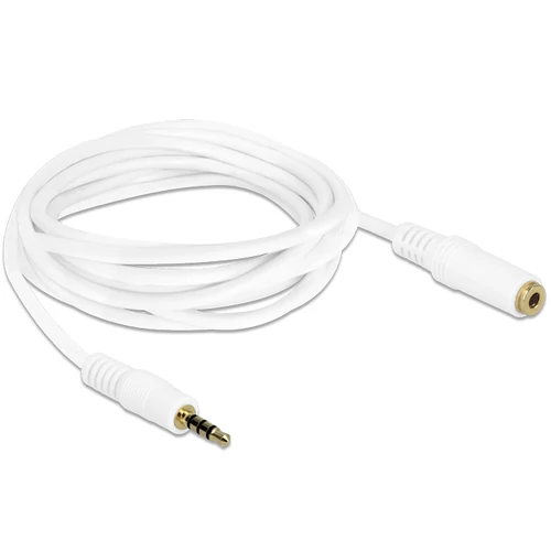 Delock 84482 sztereó Jack 3.5 mm apa / anya iPhone 4 pin 2 m audio kábel