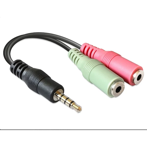 Delock sztereó jack apa 3.5 mm > 2 x Stereo jack anya adapter, 3.5 mm