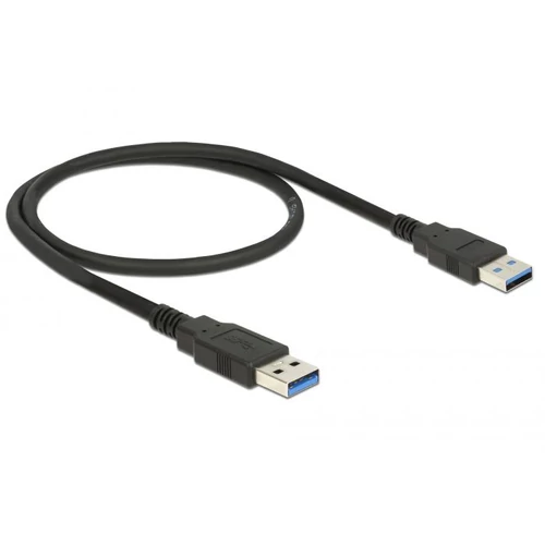 DeLock USB 2.0 Type-A male > USB 2.0 Type-A male 0,5m cable Black