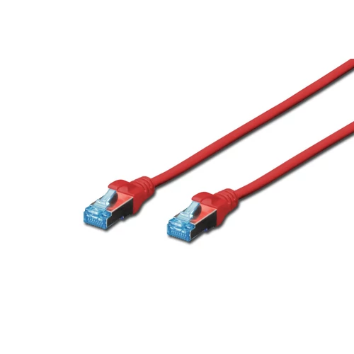 DIGITUS CAT5e SF/UTP PVC 3m piros patch kábel