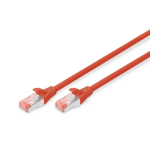 DIGITUS CAT6 S-FTP LSZH 0,5m piros patch kábel