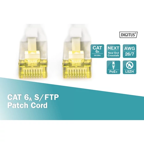 DIGITUS CAT6A S-FTP LSZH 7m szürke patch kábel