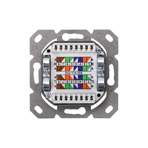 DIGITUS DN-9008-1 CAT 6A Class EA 2x RJ45 fali aljzat