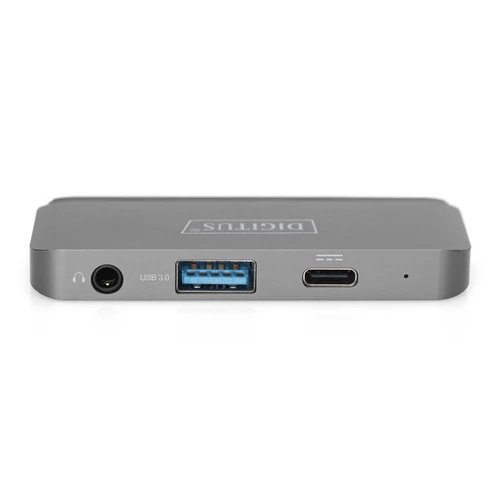 Digitus USB-C Mobile Dock 4 Port Gray