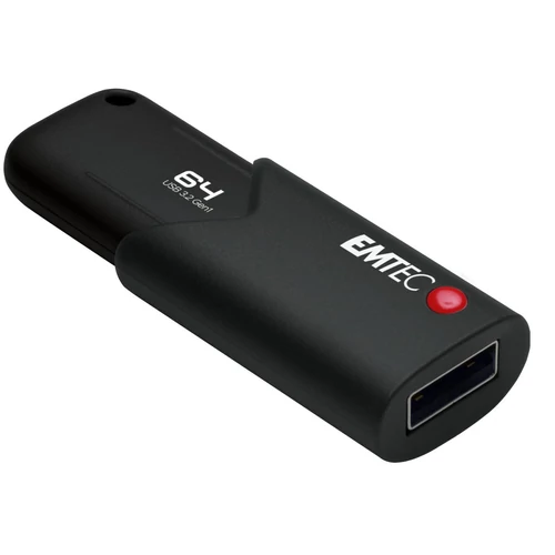 Pendrive, 64GB, USB 3.2, titkosított, EMTEC 