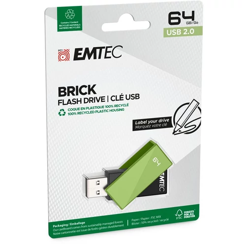 Pendrive, 64GB, USB 2.0, EMTEC 