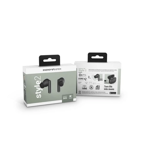Energy Sistem EN 451739 Earphones Style 2 True Wireless Bluetooth Graphite szürke fülhallgató