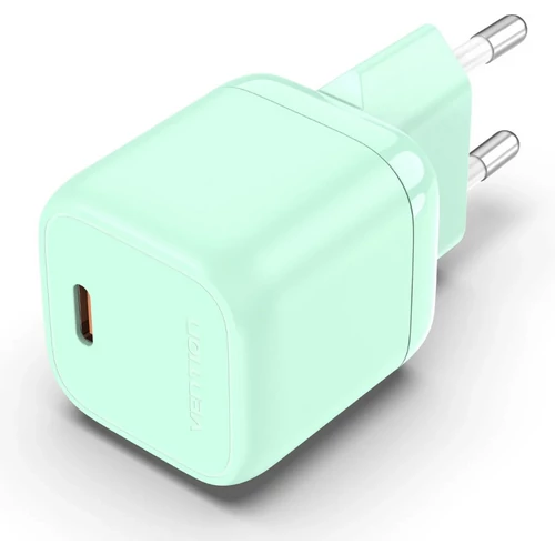 TÖLTŐ USB-C (1port,30W, zöld) ,Vention