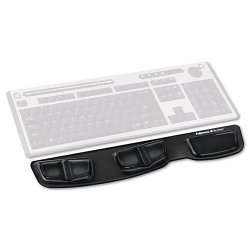 Tenyértámasz billentyűzethez, Fellowes® Health-V™ Crystal, fekete