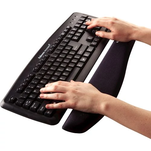 Csuklótámasz billentyűzethez, habtöltésű, FELLOWES 