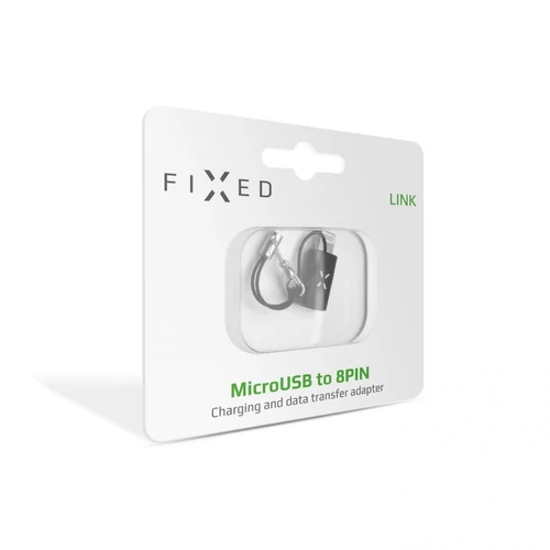 FIXED Link adapter charging and data transfer microUSB to Lightning Fekete