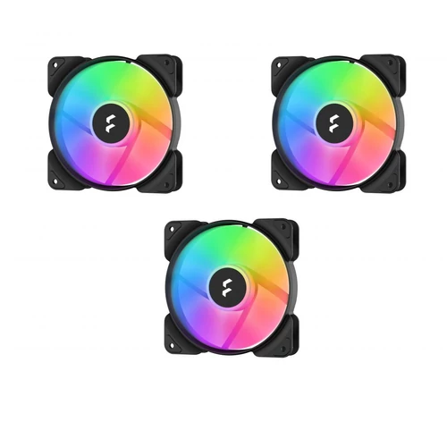 Fractal Design 120mm Aspect 12 RGB PWM fekete ház hűtőventilátor (3-pack)