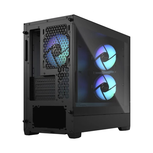 Fractal Design Pop Mini Air RGB Fekete világos ablakos (Táp nélküli) mATX ház
