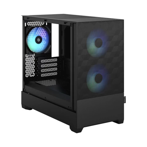 Fractal Design Pop Mini Air RGB Fekete világos ablakos (Táp nélküli) mATX ház