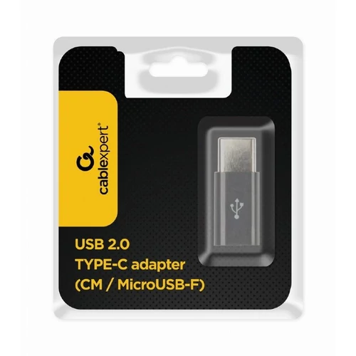 Gembird A-USB2-CMmF-01 USB 2.0 Type-C adapter (CM/MicroUSB-F) Black