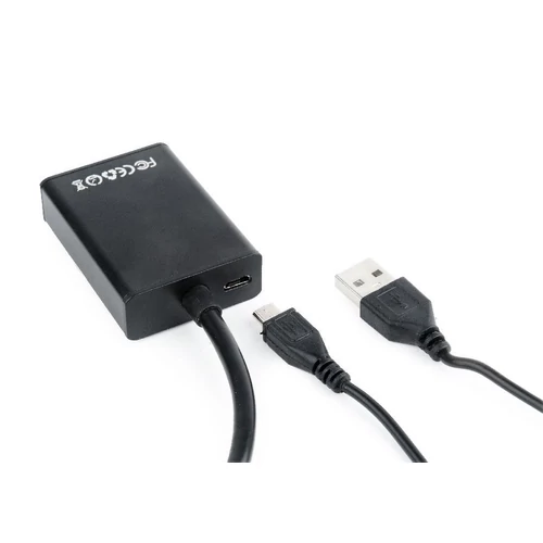 Gembird A-VGA-HDMI-01 VGA to HDMI adapter cable 0,15m Black