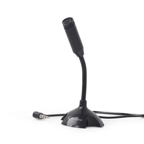 GEMBIRD MIC-D-02 asztali mikrofon, fekete