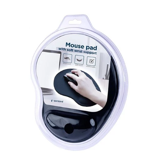 Gembird MP-ERGO-01 Mouse Pad with Wrist Support Black