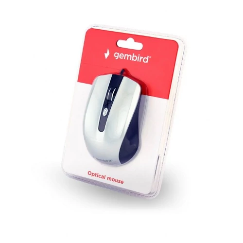 Gembird MUS-4B-01-BS Optical mouse Black/Silver