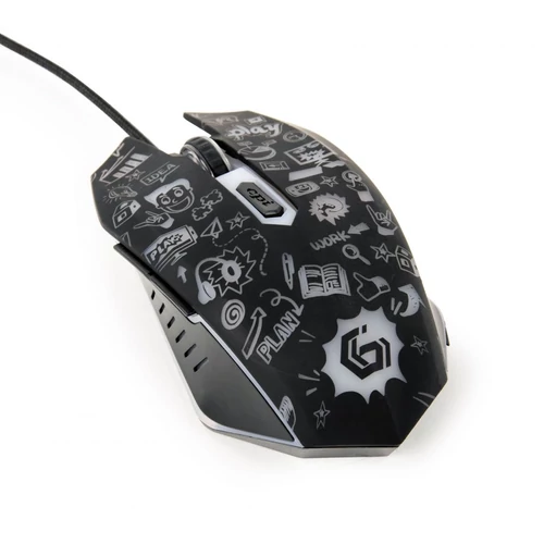 Gembird MUS-6B-GRAFIX-01 optical mouse Black