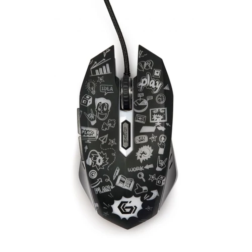 Gembird MUS-6B-GRAFIX-01 optical mouse Black