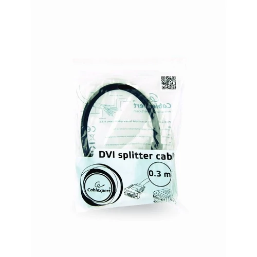 Gembird Passive DVI-I male to dual VGA female splitter cable 0,3m Black