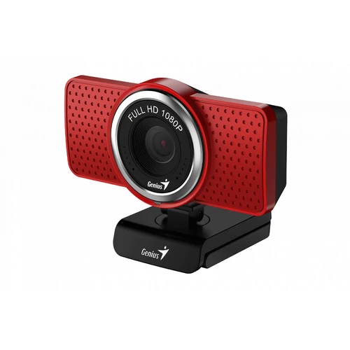 Genius Ecam 8000 1080p piros webkamera