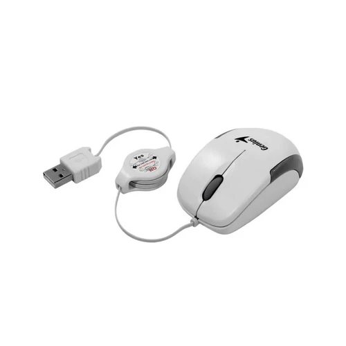 Egér, vezetékes, optikai, kisméret, USB, GENIUS 