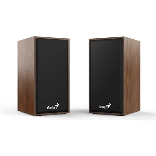 Hangszóró, 2.0, 6W, USB táp, fa burkolat, GENIUS 