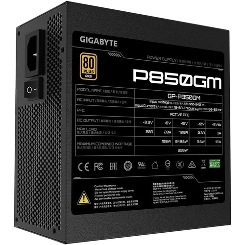 Gigabyte 850W 80+ Gold P850GM
