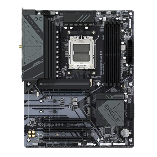 Gigabyte Alaplap - AMD B650 EAGLE AX AM5 (B650, 4xDDR5 5200MHz, RAID, 4xSATA3, M.2, 8xUSB2.0, 6xUSB3.1)