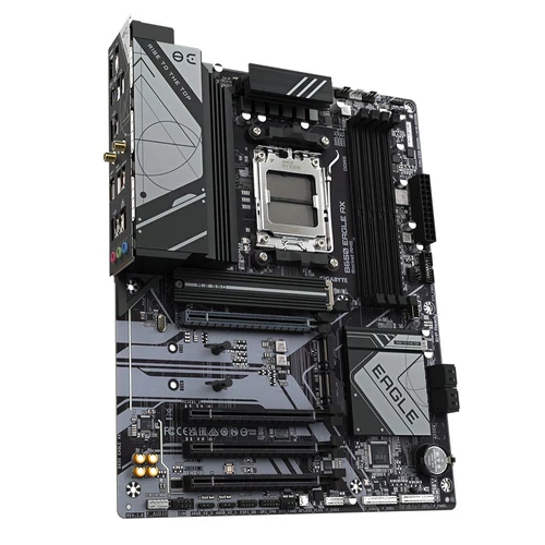 Gigabyte Alaplap - AMD B650 EAGLE AX AM5 (B650, 4xDDR5 5200MHz, RAID, 4xSATA3, M.2, 8xUSB2.0, 6xUSB3.1)
