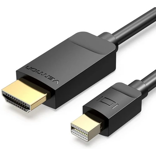 KÁBEL mini DP -> HDMI, 1,5m (fekete), Vention