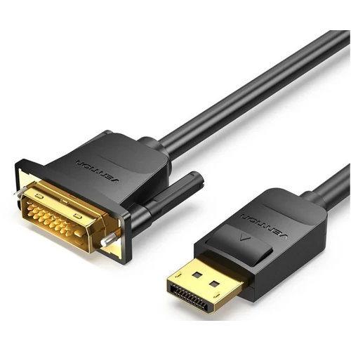KÁBEL DP -> DVI, 1m, (fekete), Vention