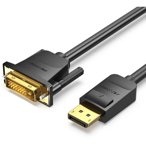 KÁBEL DP -> DVI, 1,5m, (fekete), Vention