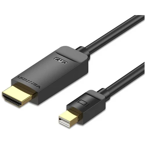 KÁBEL mini DP 4K -> HDMI, 2m, (fekete), Vention