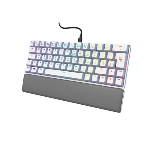 Billentyűzet vezetékes URAGE Exodus 760TKL mechanikus Red switch RGB fehér