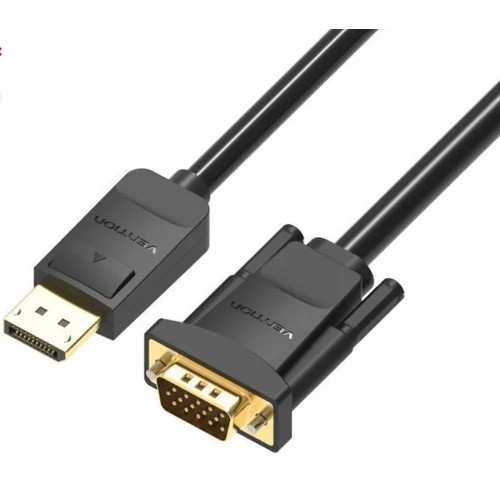 KÁBEL DP -> VGA 2m (fekete), Vention