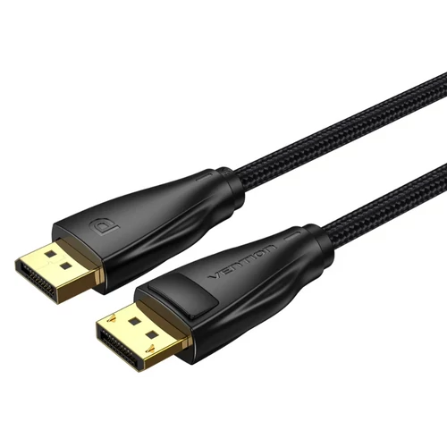 KÁBEL DP/M -> DP/M 1,5m, (8K, optikai, fekete) , Vention